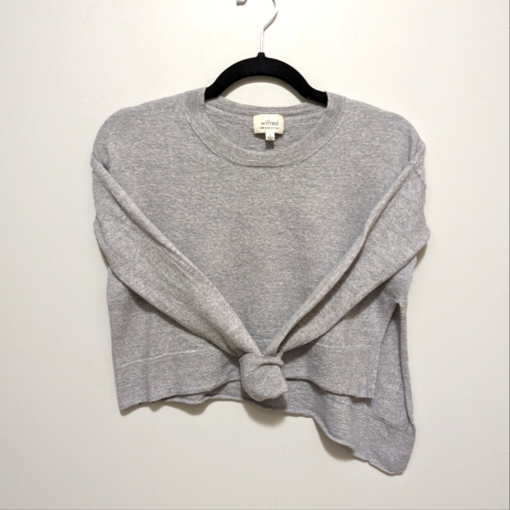 Aritzia asymmetrical crop sweater